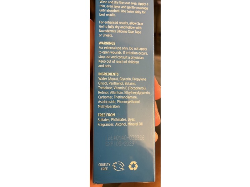 Nuvadermis Advanced Scar Gel, Targeted Recovery, 1.7 fl oz/50 mL