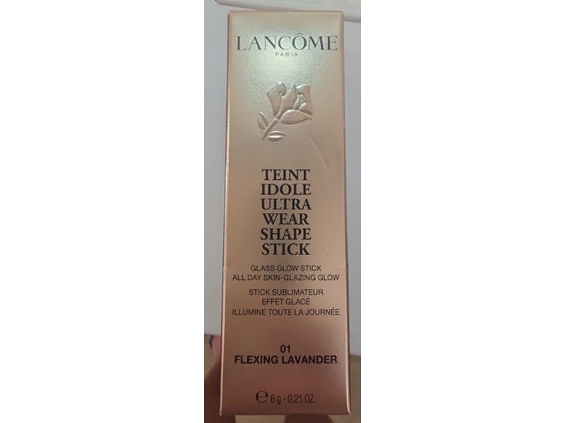 Lancome Teint Idole Ultra Wear Shape Stick Highlighter, 01 Flexing Lavender, 0.21 oz/6 g
