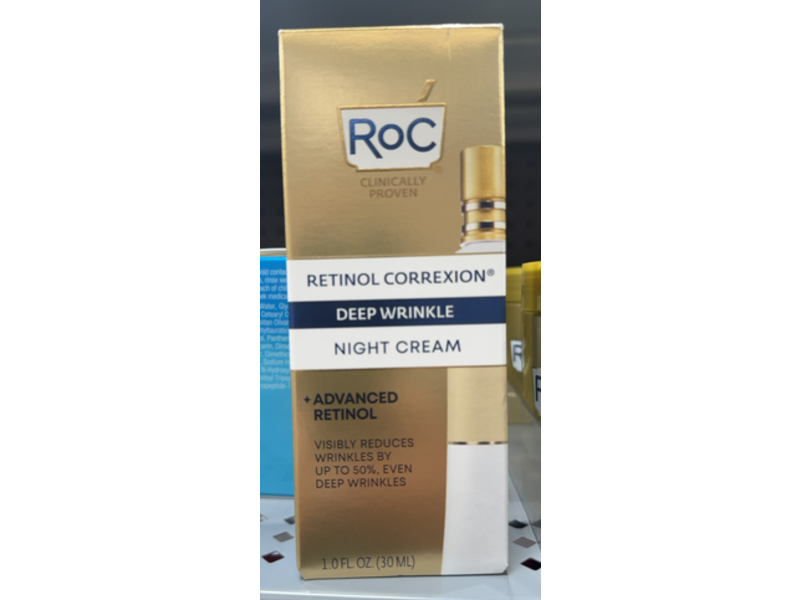 Roc Retinol Correxion Deep Wrinkle Night Cream, 1,0 fl oz/30 mL
