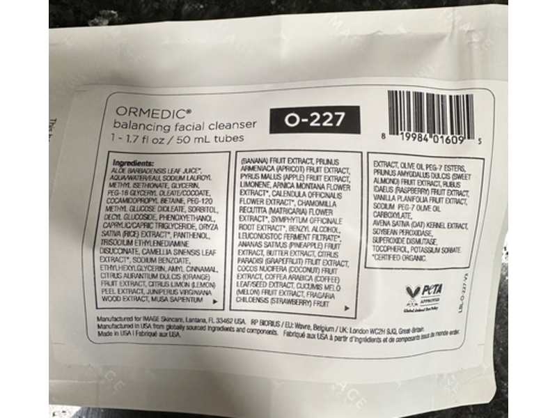 Image Skincare Ormedic Balancing Facial Cleanser, 1.7 fl oz/50 mL