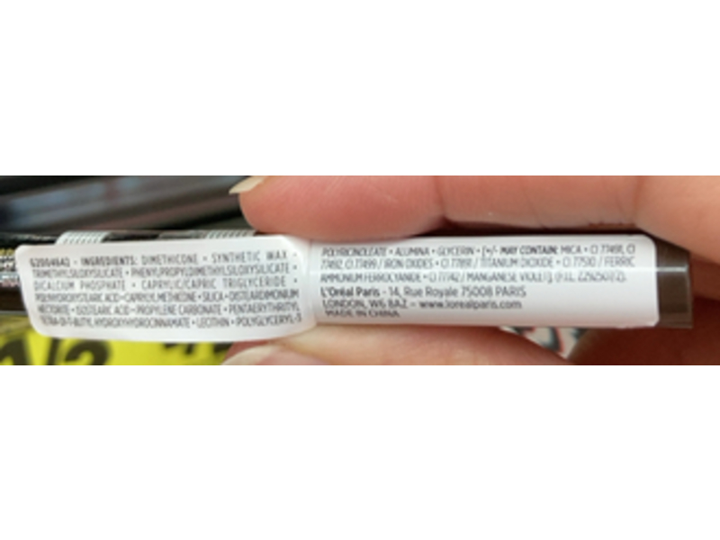 L'Oreal Paris Infaillible 24H Brow Filling Triangular Pencil, 1.0 Ebony