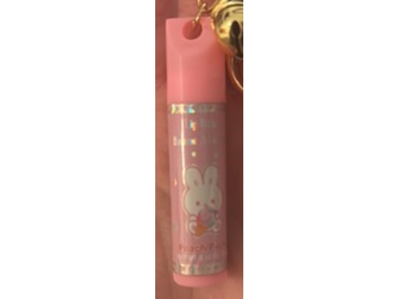 Hot Focus Mini Mood Light Keychain Pink Lip Balm, Peach, 0.12 oz/3.4 g