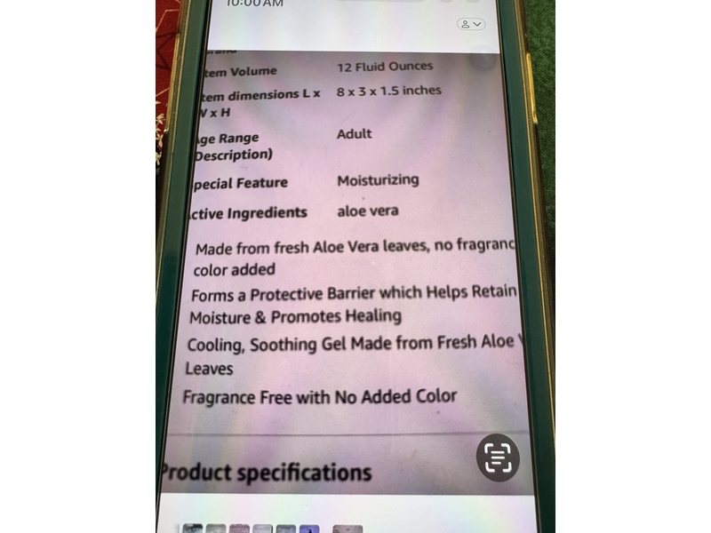 Fruit of The Earth Aloe Vera Gel, 24 oz/680 g