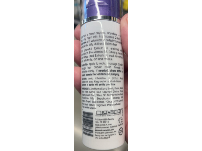 Giovanni 2 - In - 1 Powder Power Dry Shampoo & Instant Volumizer, 1.35 oz/38 g