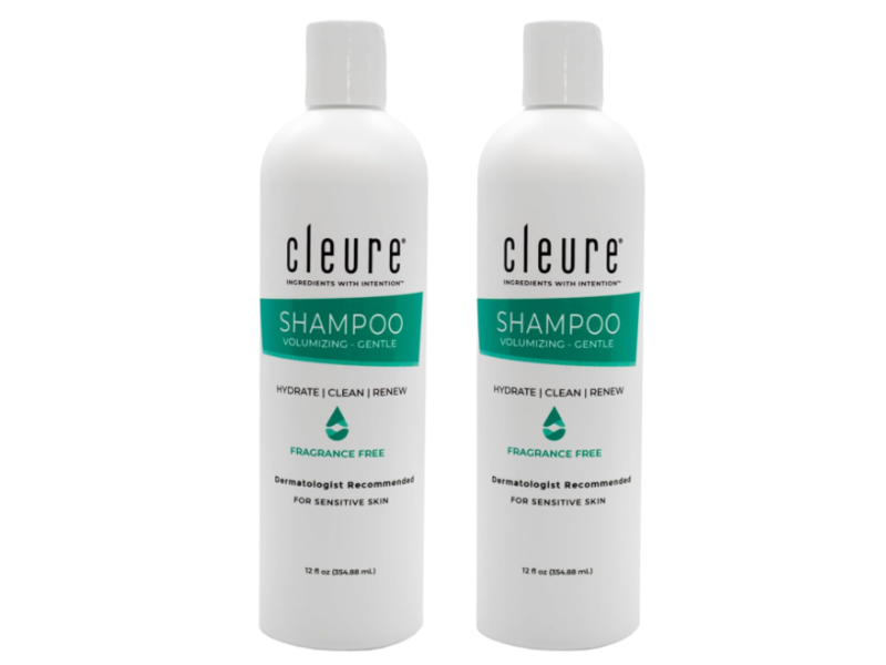 Cleure Volumizing Gentle Shampoo, 12 fl oz/354.88 mL, Pack of 2