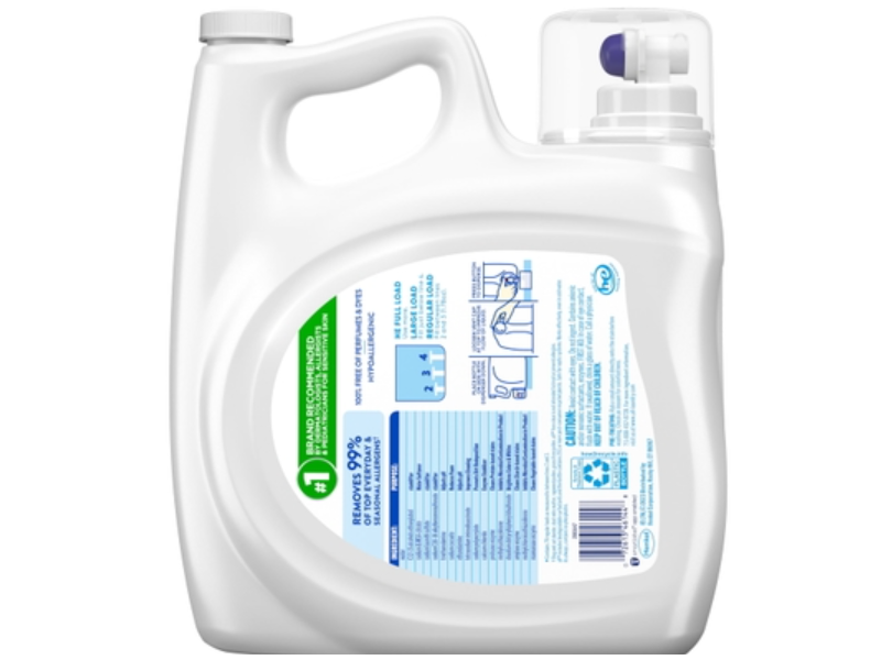 All Advanced Oxi Liquid Laundry Detergent, Free Clear, 79 Loads, 141 fl oz/4.16 L