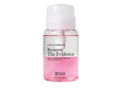 SIIA Cosmetics Remove The Evidence Dual Action Eye & Lip Makeup Remover, 5.07 fl oz/150 mL