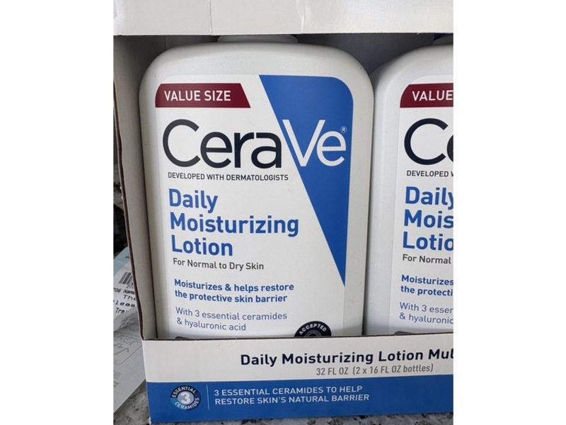 CeraVe Daily Moisturizing Lotion, 16 fl oz/473 mL, 2 pack