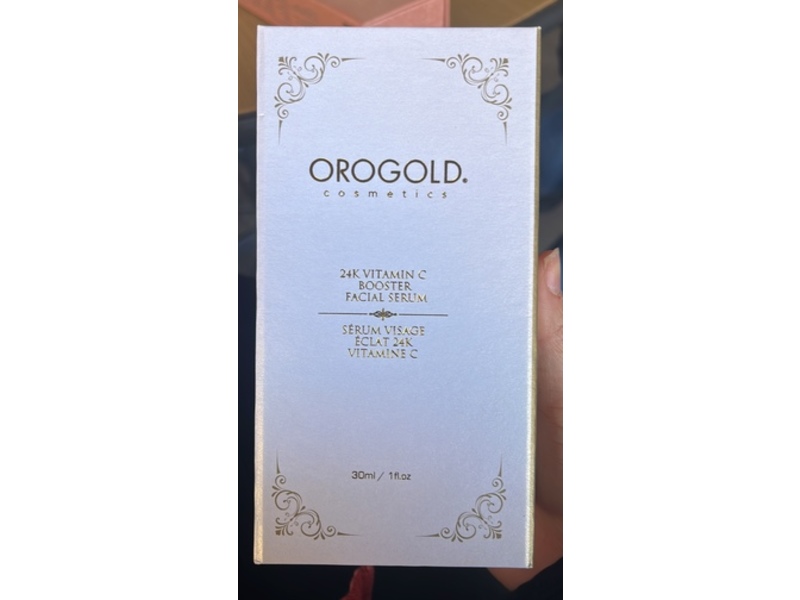 Oro Gold Cosmetics 24K Vitamin C Booster Facial Serum, 1 fl oz/30 mL