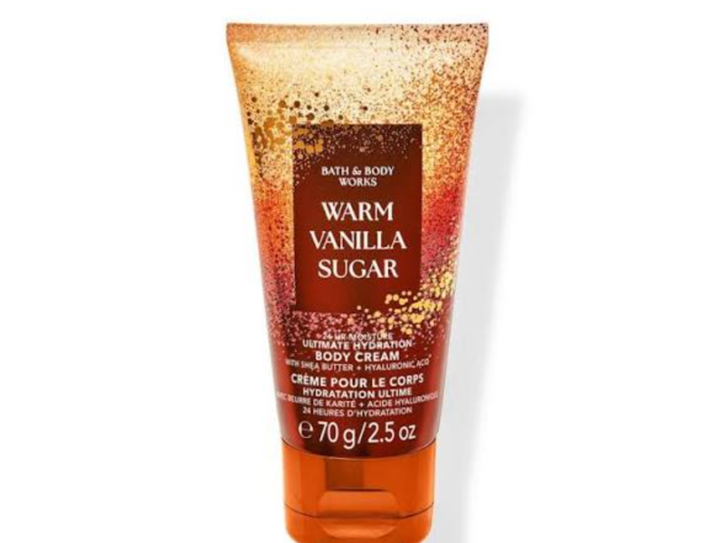 Bath & Body Works Ultimate Hydration Body Cream, Warm Vanilla Sugar, 2.5 oz/70 g