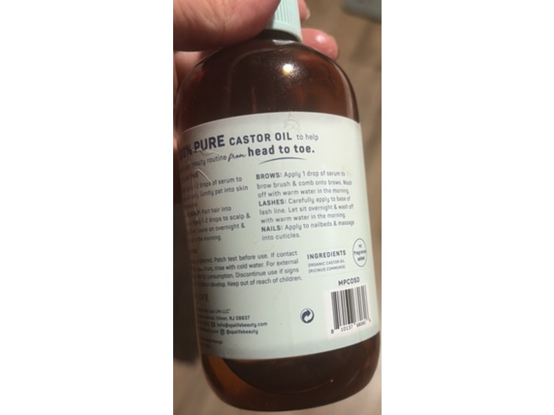 Spalife Castor Oil, Mint, 8 fl oz/250 mL