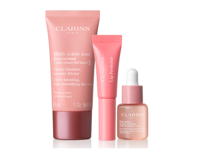 Clarins Smooth, Glow-Up & Go Trio