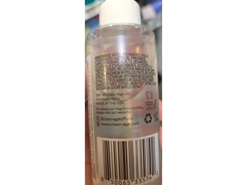 Clean Age Aha Deodorant+Body Spray, Palo Trail, 4 fl oz/120 mL