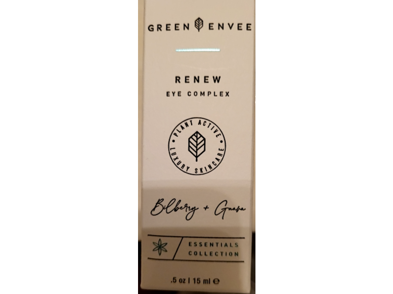 Green Envee Renew Eye Complex, Bilberry + Guava, 0.5 oz/15 mL