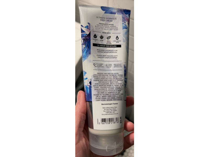 Bath & Body Works Ultimate Hydration Body Cream, Moonlight Path, 8 oz/226 g