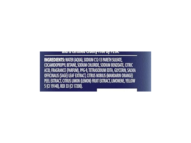 Suave Men Energizing Body Wash, Citrus + Sage, 15 fl oz/443 mL