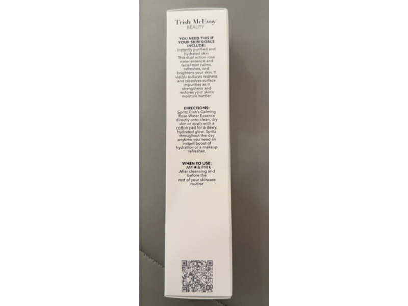 Trish McEvoy Instant Solutions Calming Rose Water Essence, 3.4 fl oz/100 mL