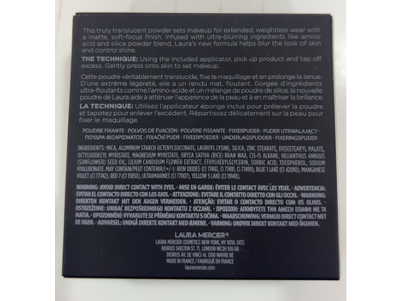 Laura Mercier Translucent Pressed Setting Powder Ultra - Blur, Translucent, 0.22 oz/6.5 g