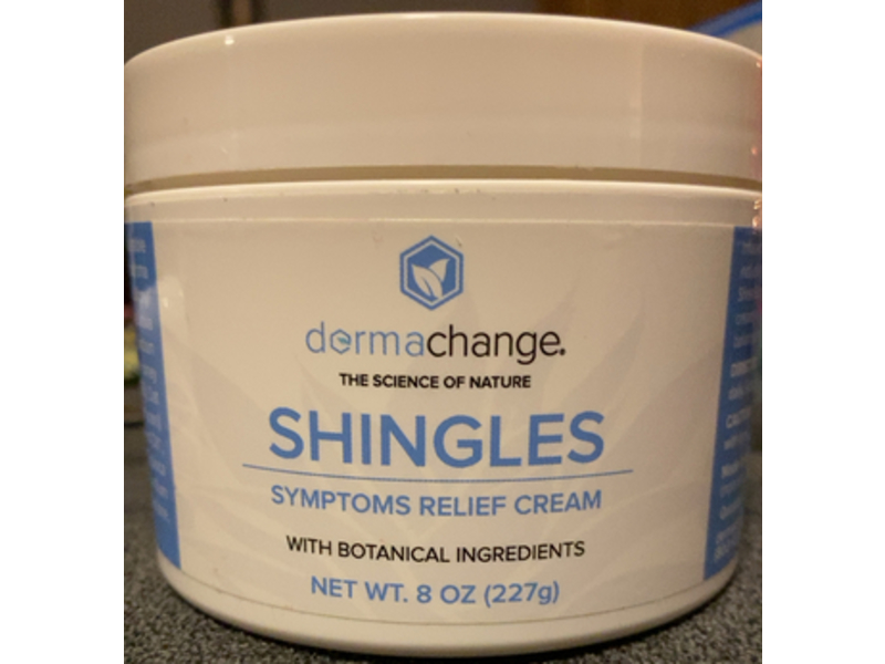 Dermachange Shingles Symptoms Relief Cream, Botanical Ingredients, 8 oz/227 g