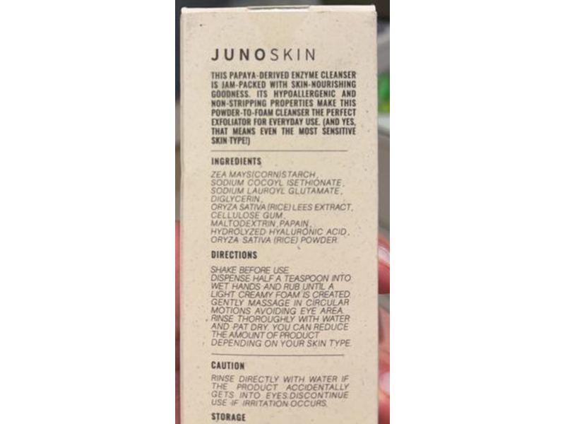 Juno Skin Clarifying Cleansing Powder, 1.76 oz/50 g