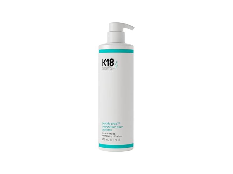 K18 Biometric Hairscience Peptide Prep Detox Shampoo, 16 fl oz/473 mL