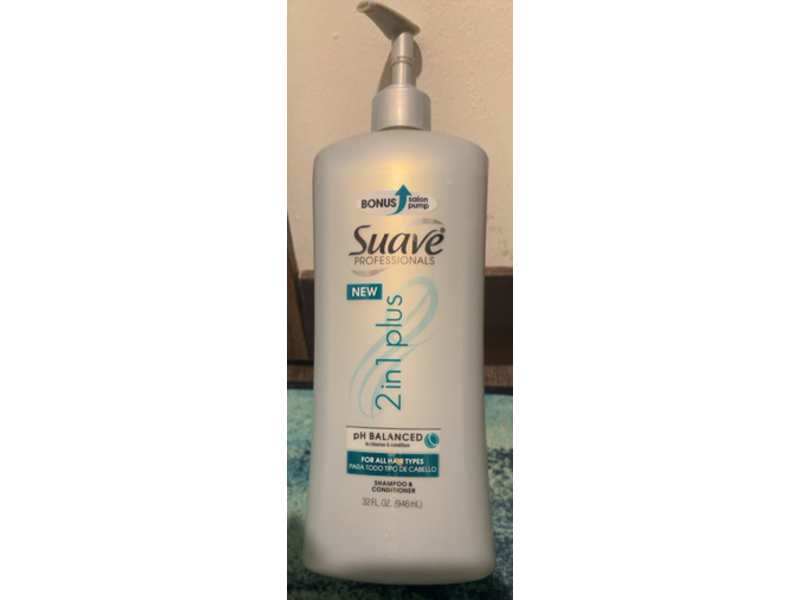 Suave 2 In 1 Plus Shampoo & Conditioner, 32 fl oz/946 mL