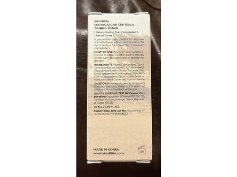 Skin1004 Centella Toning Toner, 1fl oz/30 mL