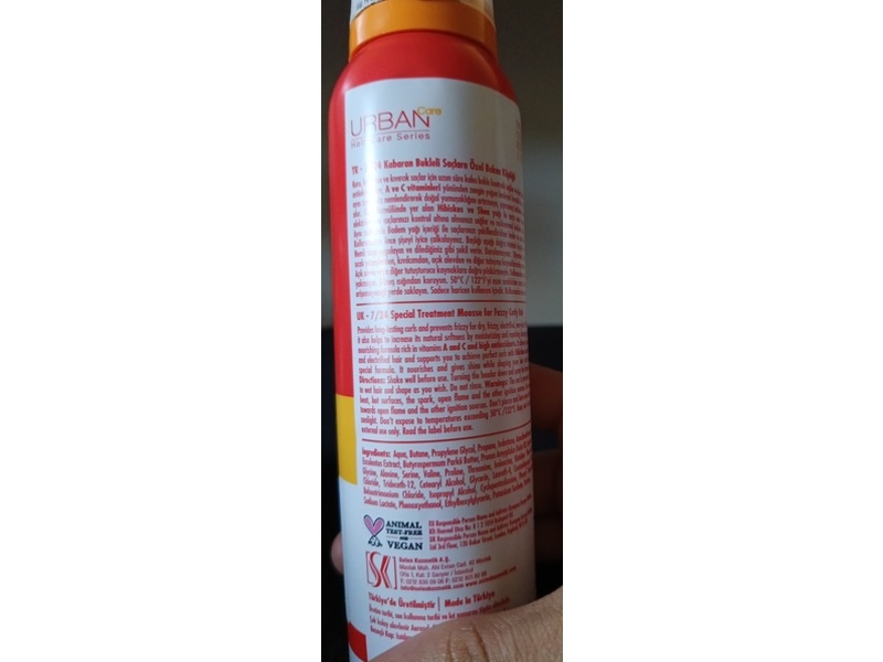 Urban Care Twisted Curls Curl Treatment Mousse, Hibiscus & Shea Butter, 150 mL