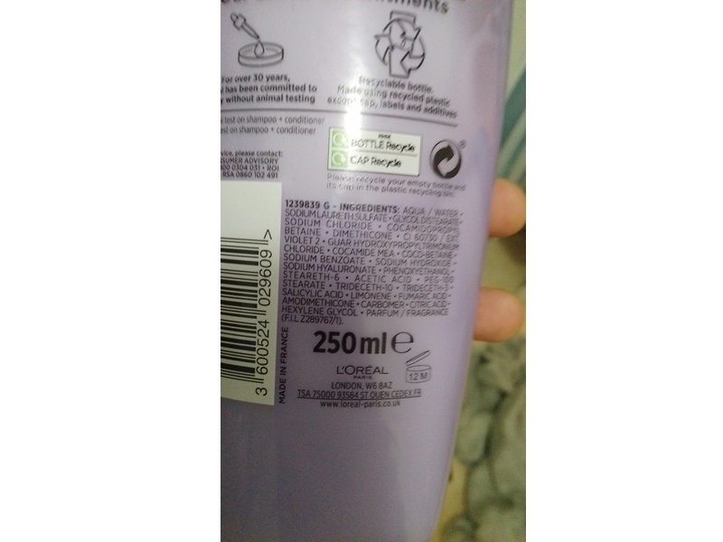 L'oreal Paris Elvive Moisture boosting Shampoo, Hyaluronic Acid, 250 mL