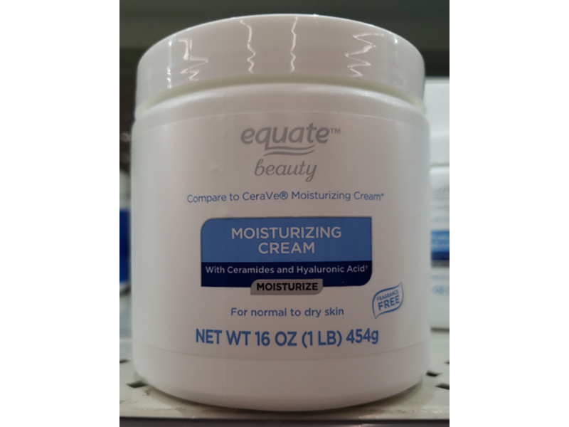 Equate Beauty Moisturizing Cream, Normal To Dry Skin, 16 oz/454 g