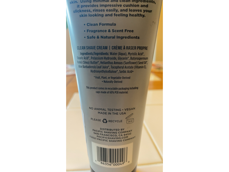 Pacific Shaving Company Clean Face Wash, 7 fl oz/207 mL