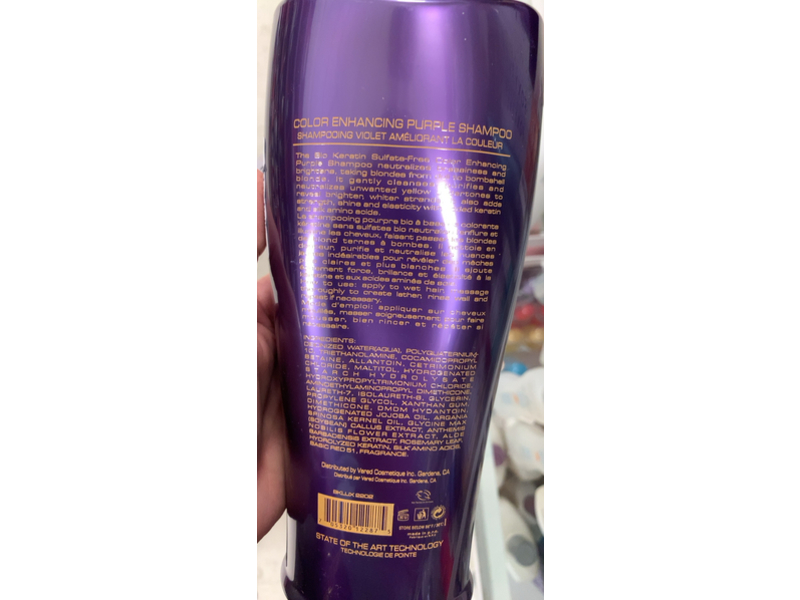 Biokeratin Color Enhancing Purple Shampoo, 33.8 fl oz/1000 mL