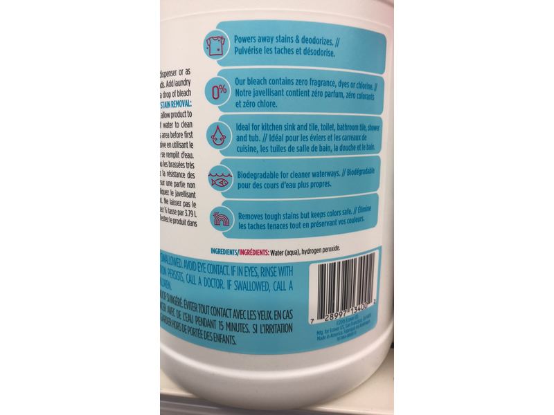 Ecover Zero Non Chlorine Bleach, 64 fl oz Ingredients and Reviews