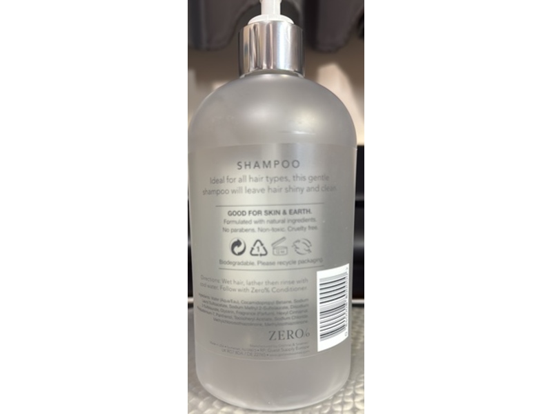 Gilchrist & Soames Zero% Shampoo, 15.5 fl oz/458 mL