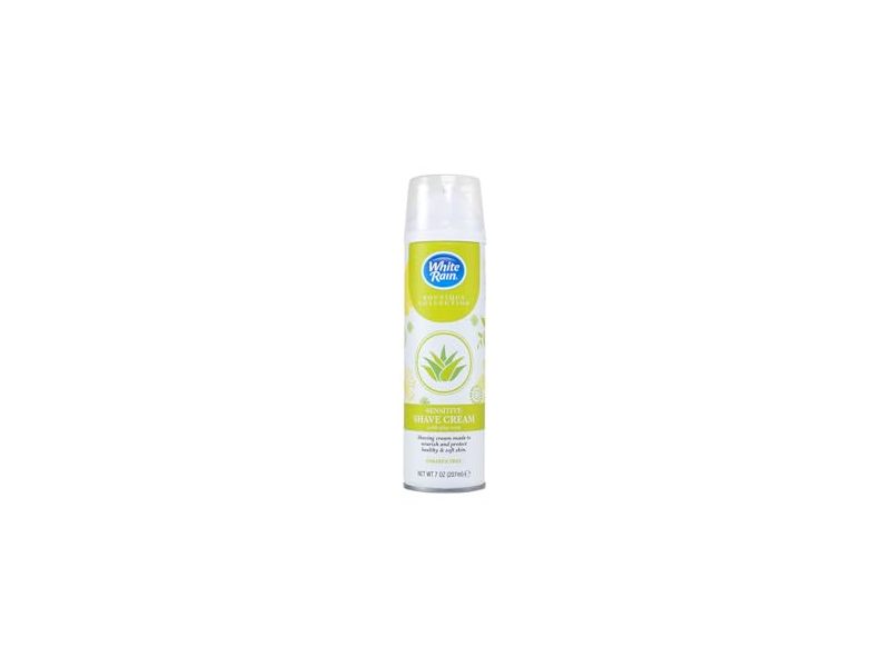 White Rain Sensitive Shaving Cream, Aloe Vera, 7 oz/207 mL