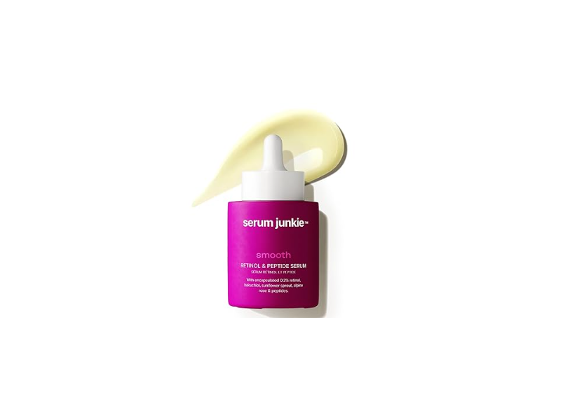 Serum Junkie Smooth Serum, Retinol & Peptide, 1 fl oz/30 mL
