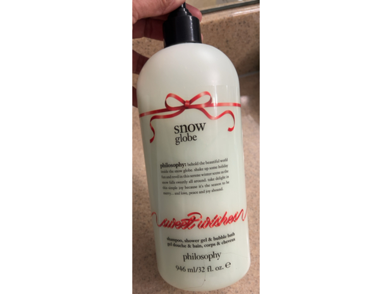 Philosophy Snow Globe 3-in-1 Shampoo, Shower Gel & Bubble Bath, 32 fl oz/946 mL