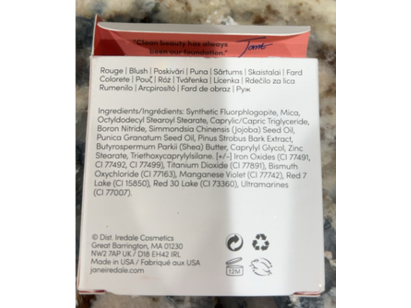 Jane Iredale Pure Pressed Blush, Mocha, 0.11 oz/3.2 g