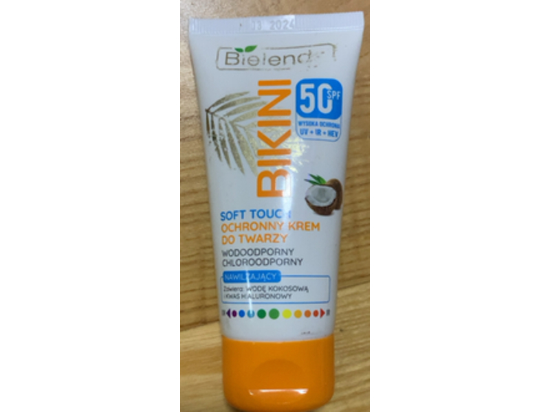 Bielenda Bikini Soft Touch Face Cream, SPF 50+, 1.7 fl oz/50 mL