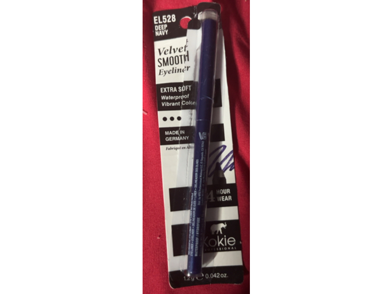 Kokie Cosmetics Velvet Smooth Eyeliner, 528 Deep Navy, 0.042 oz/1.2 g