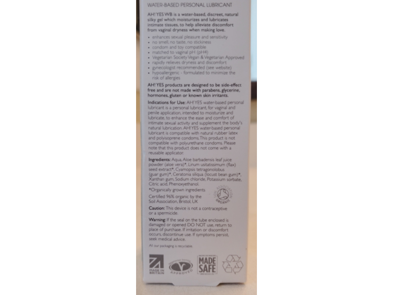 Ah! Yes Water-Based Personal Lubricant, 1.7 fl oz/50 ml