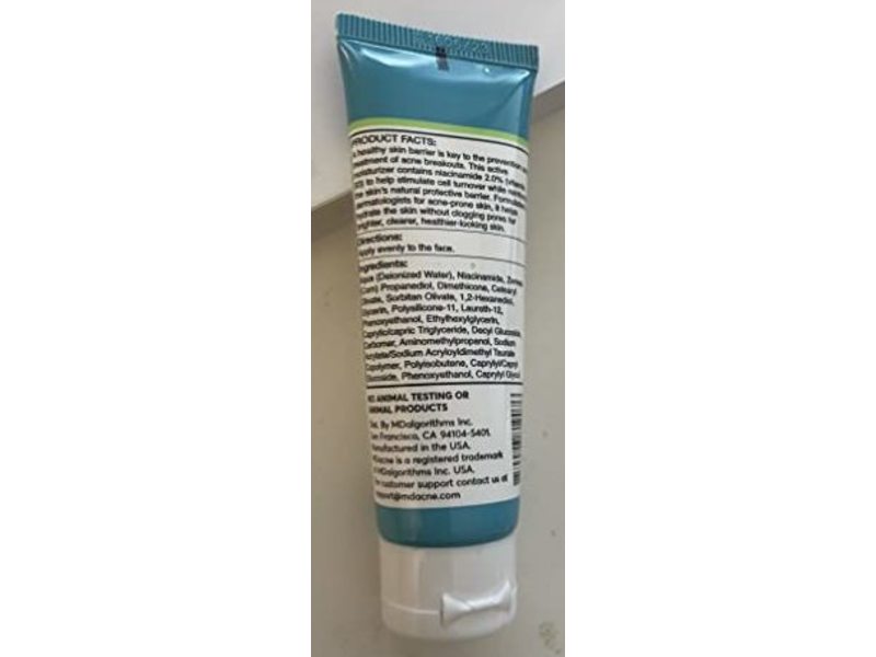 Mdacne Customized Active Moisturizer, 2.0% Niacinamide, 1 oz/30 mL