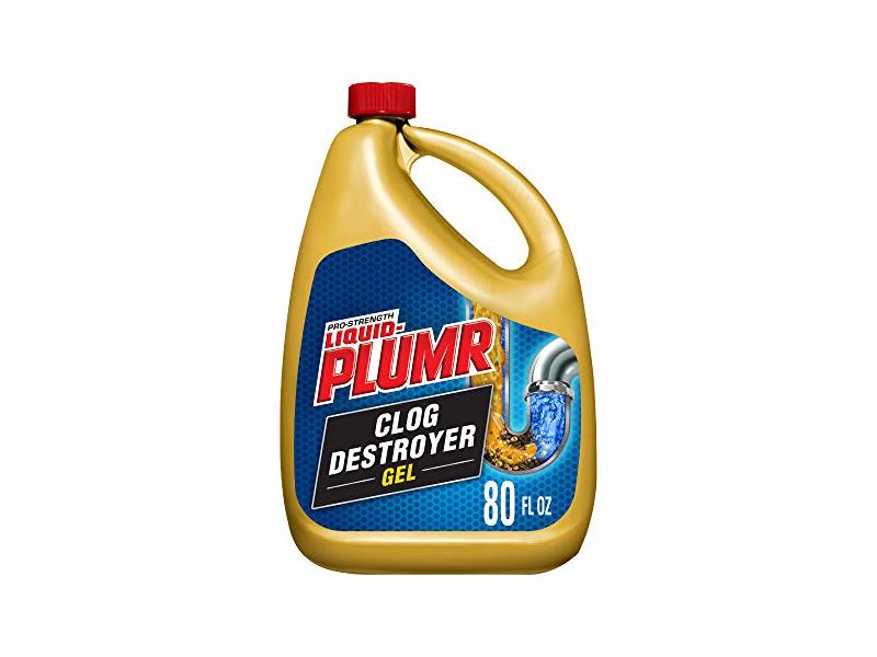 Liquid-Plumr Pro-Strength Liquid Plumr Clog Destroyer Gel, 80 fl oz/2.36 L