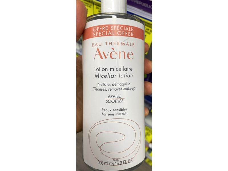 Avene Micellar Lotion, 16.8 fl oz / 500 mL