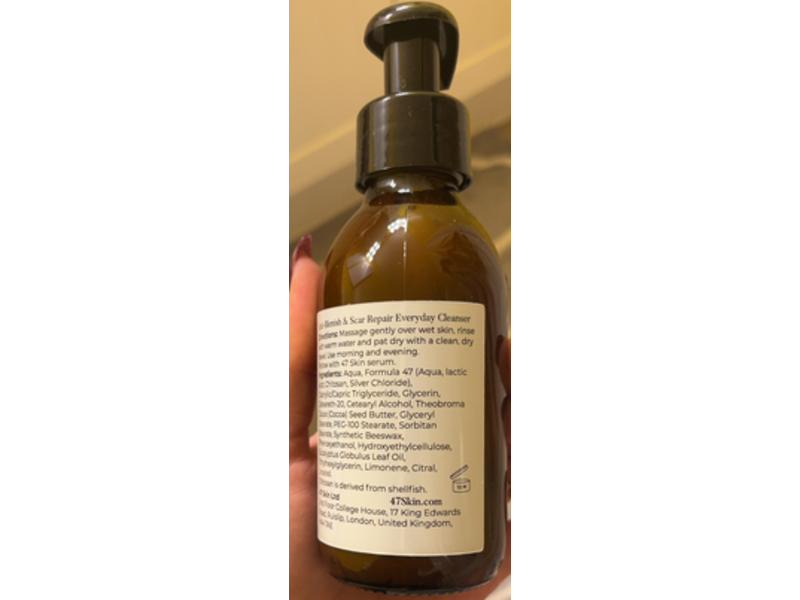 47 Skin Anti-Blemish & Scar Repair Everyday Cleanser, 5 fl oz/150 mL