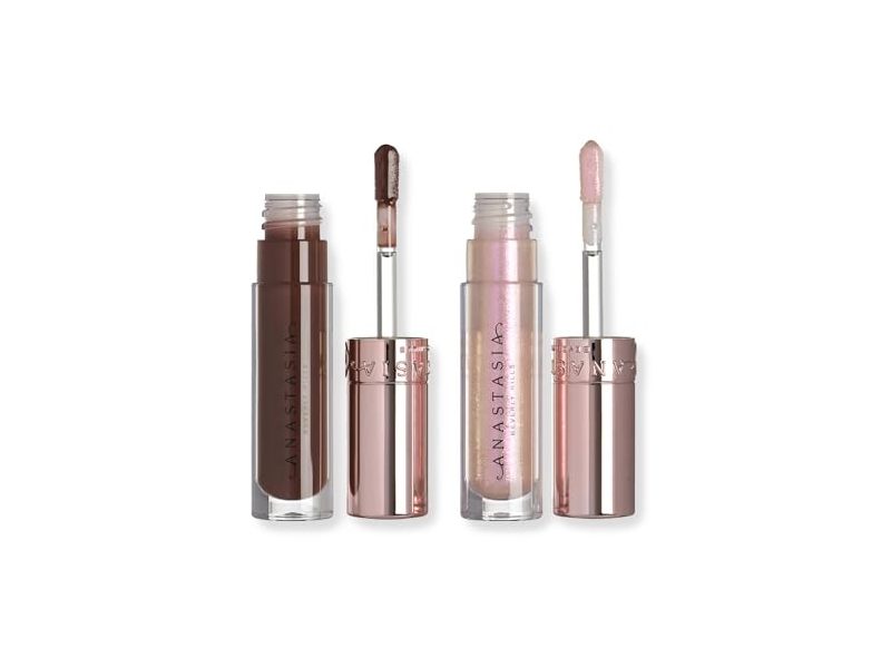 Anastasia Beverly Hills High Shine Mini Lip Gloss Duo, Aura + Molten, 0.106 fl oz/3.1 mL