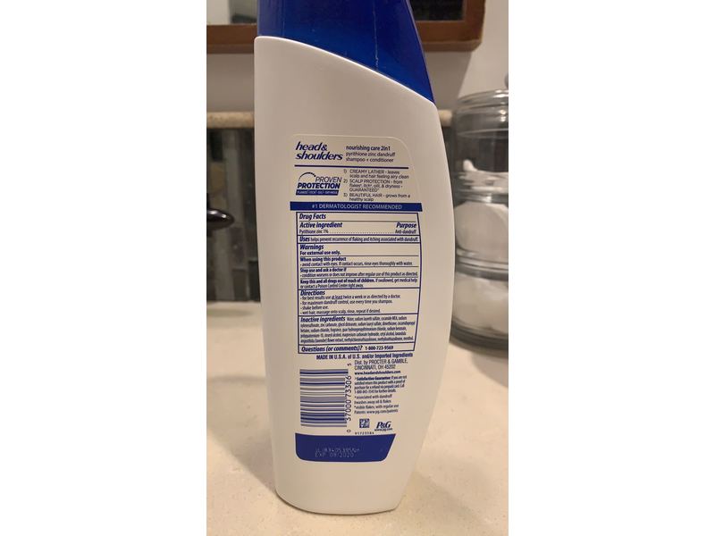 Head & Shoulder Nourishing Hair & Scalp Care Dandruff Shampoo And Conditioner, 12.8 Oz (380ml)