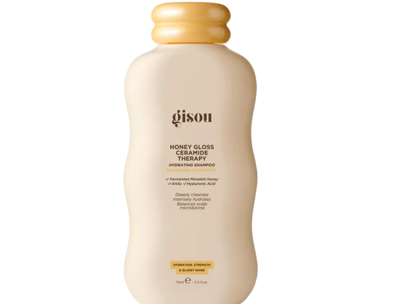 Gisou Hydrating Shampoo, Honey Gloss Ceramide Therapy, 2.5 fl oz/75 mL