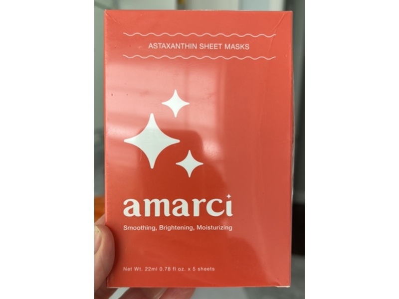 Amarci Smoothing + Brightening & Moisturizing Sheet Mask, 0.78 fl oz/22 mL, 5 Count