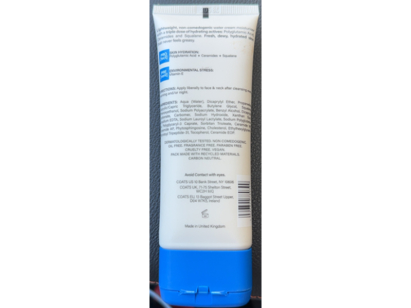 Coats Triple Moisture Water Face Cream, 25 fl oz/75 mL